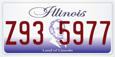 IL license plate Z935977