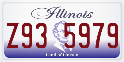 IL license plate Z935979