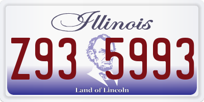 IL license plate Z935993