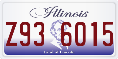 IL license plate Z936015