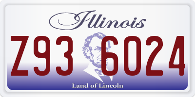 IL license plate Z936024