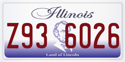 IL license plate Z936026