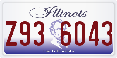 IL license plate Z936043