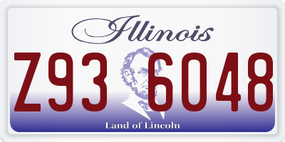 IL license plate Z936048