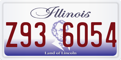 IL license plate Z936054