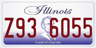 IL license plate Z936055