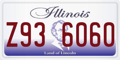 IL license plate Z936060