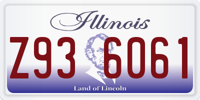 IL license plate Z936061