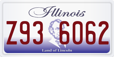 IL license plate Z936062