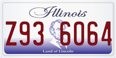IL license plate Z936064