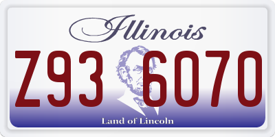 IL license plate Z936070