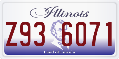 IL license plate Z936071