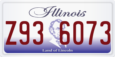 IL license plate Z936073