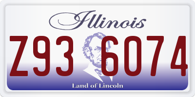 IL license plate Z936074