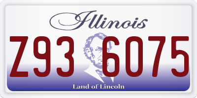 IL license plate Z936075