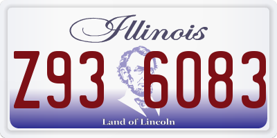 IL license plate Z936083