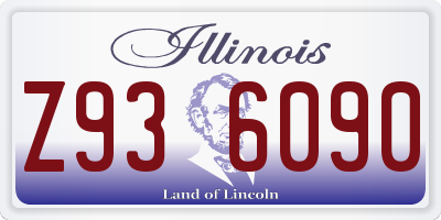 IL license plate Z936090