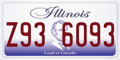 IL license plate Z936093