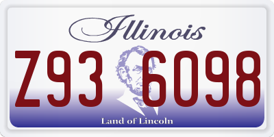 IL license plate Z936098
