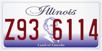 IL license plate Z936114