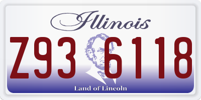 IL license plate Z936118