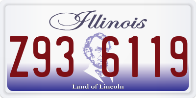 IL license plate Z936119