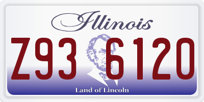 IL license plate Z936120
