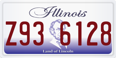 IL license plate Z936128
