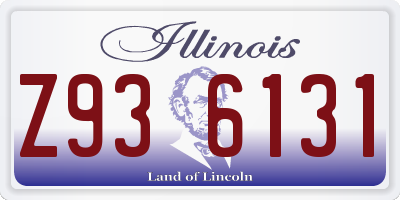 IL license plate Z936131