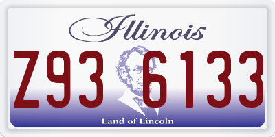 IL license plate Z936133