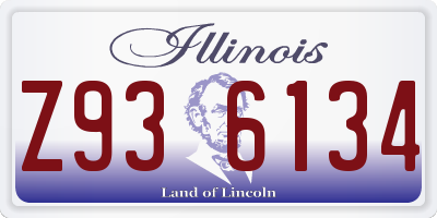IL license plate Z936134