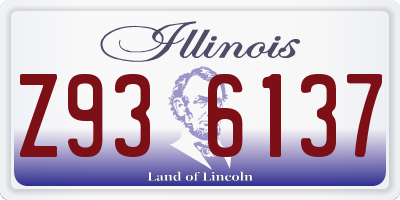 IL license plate Z936137