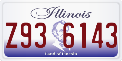 IL license plate Z936143