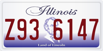 IL license plate Z936147