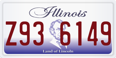 IL license plate Z936149