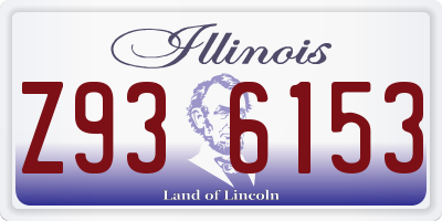 IL license plate Z936153