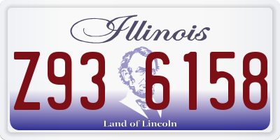 IL license plate Z936158