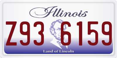IL license plate Z936159