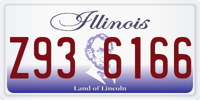IL license plate Z936166