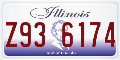 IL license plate Z936174