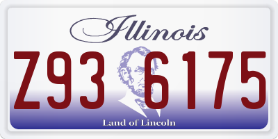 IL license plate Z936175