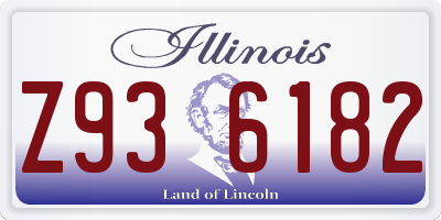 IL license plate Z936182