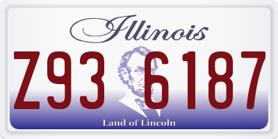 IL license plate Z936187