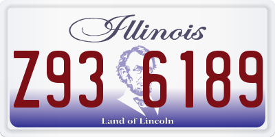 IL license plate Z936189