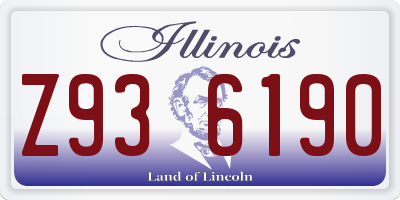 IL license plate Z936190