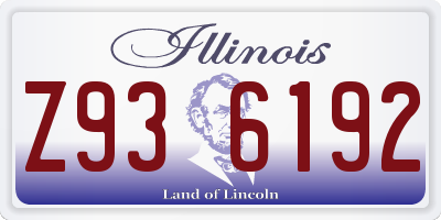 IL license plate Z936192
