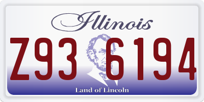 IL license plate Z936194