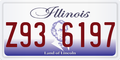 IL license plate Z936197