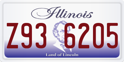 IL license plate Z936205