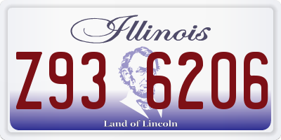 IL license plate Z936206